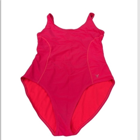 Old Navy One Piece Bathing Swim Suit Keyhole Back size Large - Picture 2 of 9